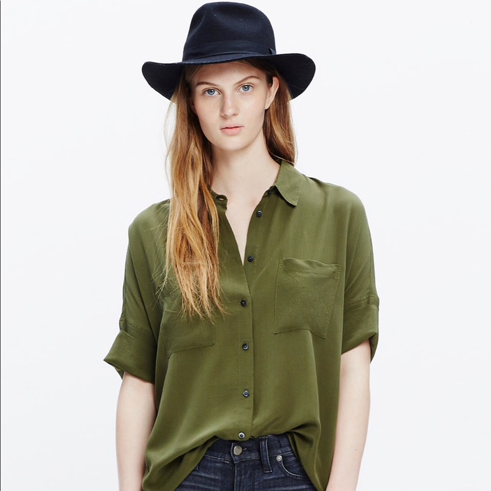 Madewell Silk Courier Shirt